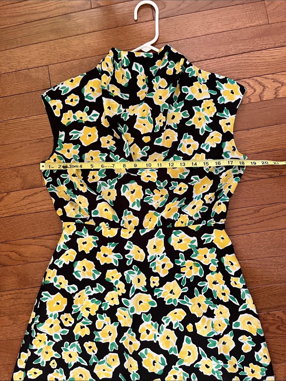 Ann Taylor Floral Mock Neck Midi Flare Dress - Picture 8 of 16